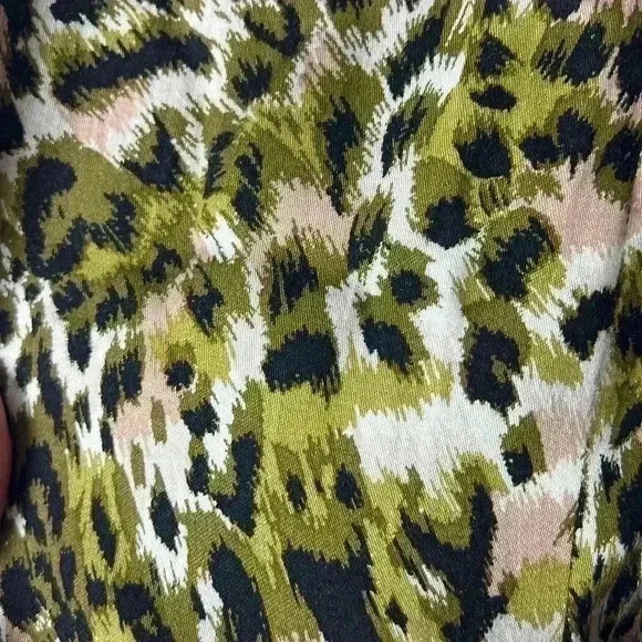 Antonio Melani Leopard Print Faux Wrap Skirt Size 14 - Picture 11 of 11